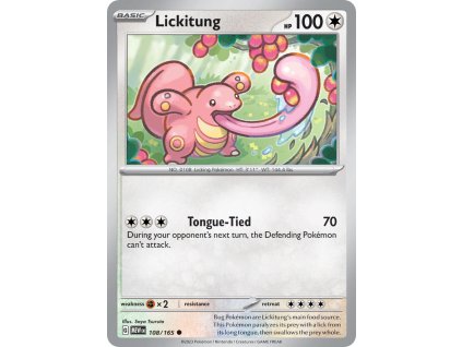 108/165 Lickitung (151) (varianta reverse holo)