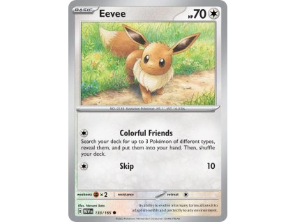 133/165 Eevee (151) (varianta reverse holo)