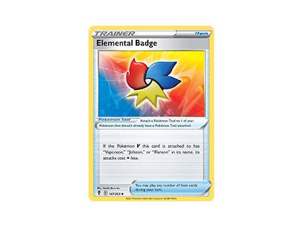 147/203 Elemental Badge (Evolving Skies) (varianta reverse holo)
