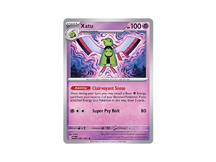 026/91 Xatu (Paldean Fates) (varianta reverse holo)