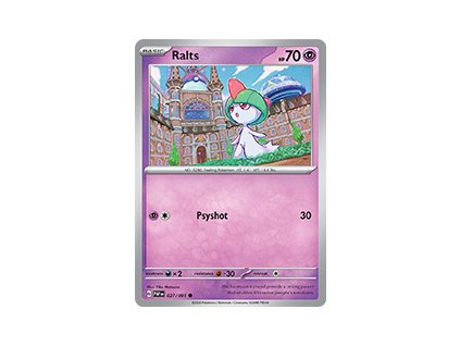 027/91 Ralts (Paldean Fates) (varianta reverse holo)