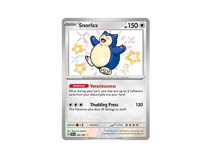202/91 Snorlax (Paldean Fates) (varianta holo)