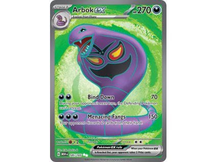185/165 Arbok ex (151) (varianta holo)