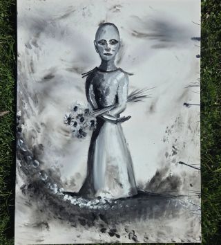 Kvetinářka II To téma mi nedalo spát a musela vzniknout druhá verze. Člověk na hraně sebe...KVETINARKA...vystihuje...