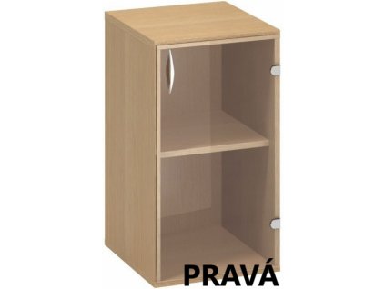 Skříň úzká levá/pravá Alfa 500 40x45,8x73,5 skleněné dveře