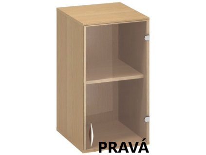 Skříň úzká nástavec levá/pravá Alfa 500 40x45,8x71,7 skleněné dveře