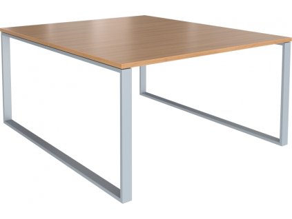 Sestava pracovních stolů GEO Effect, dvoumístná, 120 x 162 x 75 cm