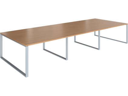 Sestava pracovních stolů GEO Effect, šestimístná, 364 x 162 x 75 cm