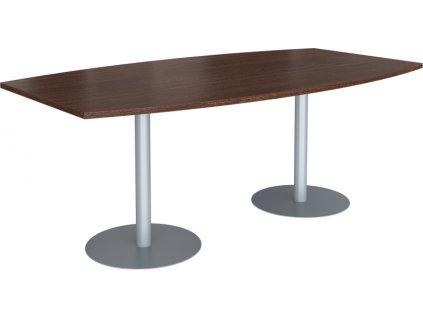 Jednací stůl ovál GEO, 200 x 110/80 x 75 cm