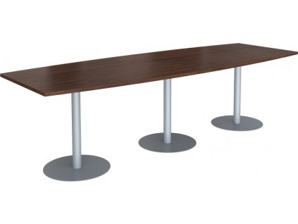 Jednací stůl ovál GEO, 277 x 99,2/80 x 75 cm