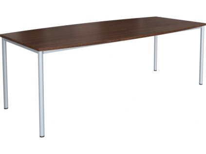 Jednací stůl ovál GEO, 220 x 99,2/80 x 75 cm