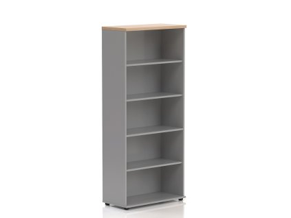 34338 2 vysoka skrin visio lux 80 x 38 5 x 183 5 cm dub