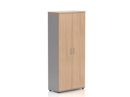 34350 2 vysoka skrin visio lux 80 x 38 5 x 183 5 cm dub