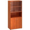 Skříň vysoká Alfa 500, 80 x 47 x 178 cm, 2 x dveře, sklo, nika