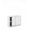Vysokozátěžová skříň Easy Office s posuvnými dveřmi nízká, 100 x 40 x 75,3 cm