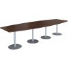 Jednací stůl ovál GEO, 350 x 120/80 x 75 cm