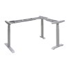 Elektricky výškově stavitelný stůl GEO, rohový, 140 x 110/80 x 65 - 130,5 cm, levý/pravý