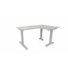 Elektricky výškově stavitelný stůl GEO, rohový, 120 x 110/80 x 65 - 130,5 cm, levý/pravý