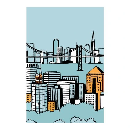 Lastovicka San Francisco 30x40