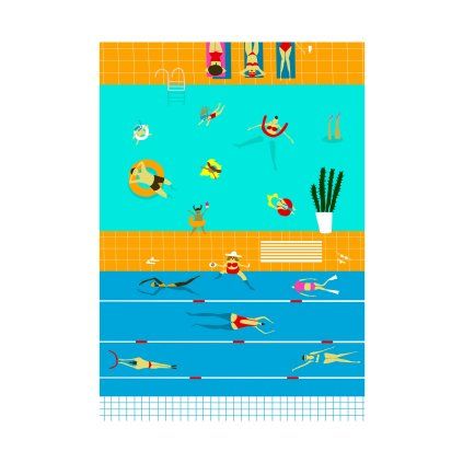 Frydrychova At The Pool 40x60