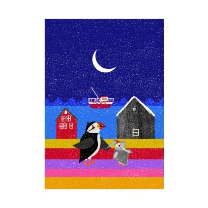 Frydrychova Atlantic Puffins 40x60