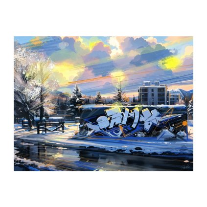 Panika71 Vanoce U Babicky 40x30