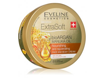 Eveline Extra Soft Argan&Manuka oil výživný omlazující krém 175 ml