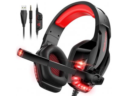 Hunterspider V6, Herní Headset - Red