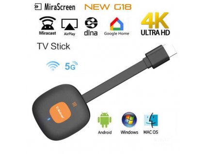 MiraScreen Bezdrátový adaptér HDMI Miracast kompatibilní s Android/iOS/Windows na TV
