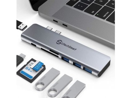 UtechSmart 7-v-2 Dual USB-C Hub