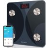 Etekcity Smart, digitální hubnutí v koupelně, bezdrátové sledování váhy tělesného tuku pomocí Bluetooth, 12 klíčových dat s aplikacemi pro chytré telefony, monitor zdraví, 400 lb, čern