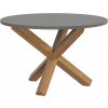 Značka Amazon – Movian konferenční stolek, kulatý, 70 x 70 x 44,8 cm, dub masivní / středně hustá dřevovláknitá deska NEKOMPLETNÍ AM1