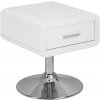 AC Design Furniture Noční stolek Josefine, Š: 40 x H: 40 x V: 45 cm, MDF, bílý POŠKOZENO AM1