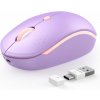 Bezdrátová myš SEENDA s USB a přijímačem typu C 2v1