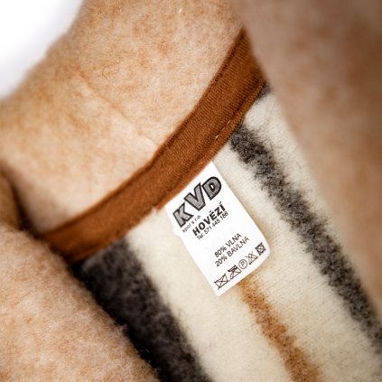 Vlněná vesta káro