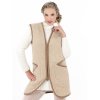 Prodloužená vesta smetanová