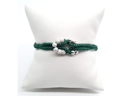náramek 1,21 2,15 Ag kul 4mm zel šn Ag5 1