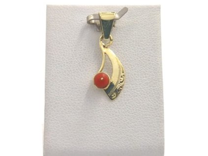 přív 0,94 s korálem 4mm, 9x18mm Au1