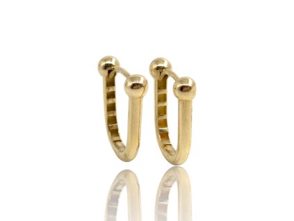 Zlaté náušnice, 2,66 g, Au 585