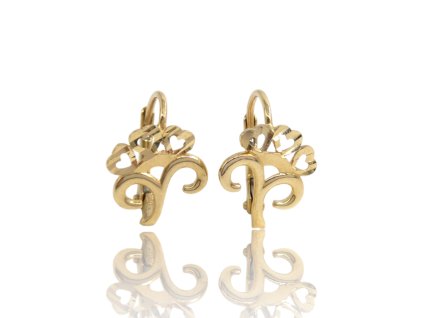 Zlaté náušnice strom života, 1,75 g, Au 585