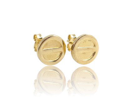 Zlaté náušnice, 1,58 g, Au 585