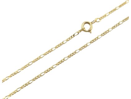 Řetízek Figaro plný, 55 cm, 3,16 g, Au 585