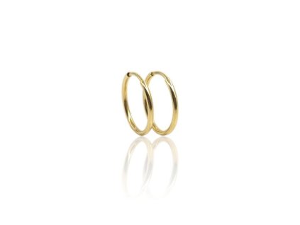 Náušnice kruhy 18 mm, 1,06 g, Au 585