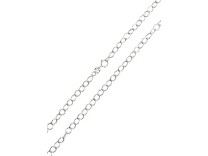 Řetízek kolečka, 45 cm, 2,27 g, bílé Au 585