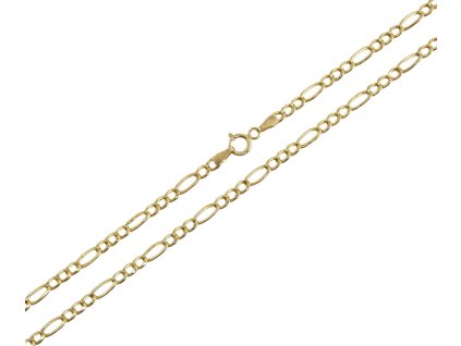 Řetízek Figaro, 60 cm, 4,69 g, Au 585