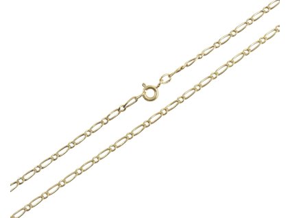 Řetízek Figaro plný, 62 cm, 6,25 g, Au 585