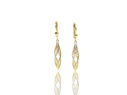 Náušnice visací, 2,33 g, Au 585