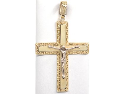 Přívěšek křížek s Kristem, 11,21 g, Au 585