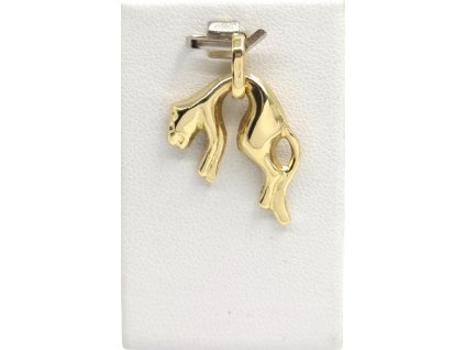 Přívěšek puma, 2,06 g, Au 585