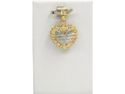 Přívěšek srdce, 1,07 g, Au 585